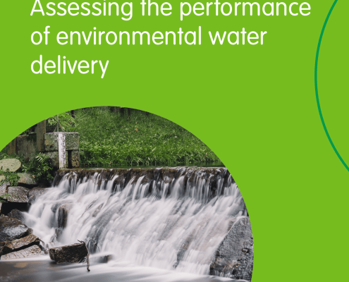 Assessing the performance of environmental water delivery eFlow projector - environmental water -