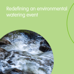 Redefining an environmental watering event - eflow