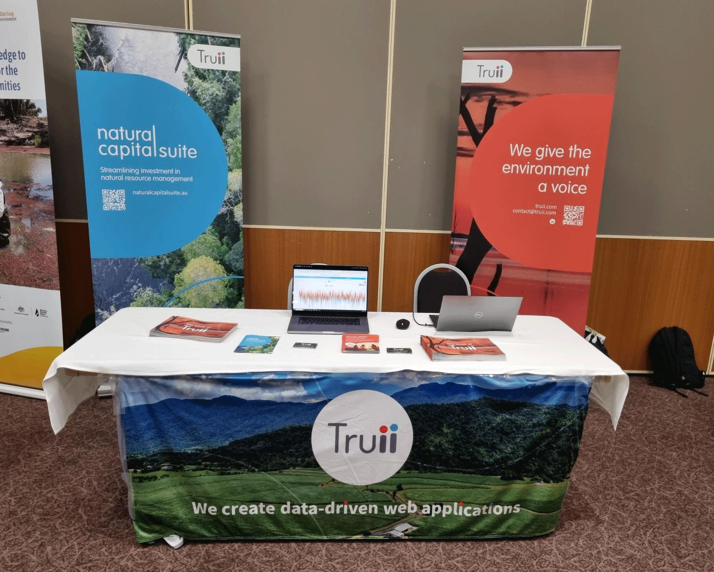 Truii-booth-setup at conference