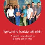 Hon Steve Minnikin, Minister for Customer Services, Open Data and Minister for Small and Family Business, pictured with some of the Truii team.