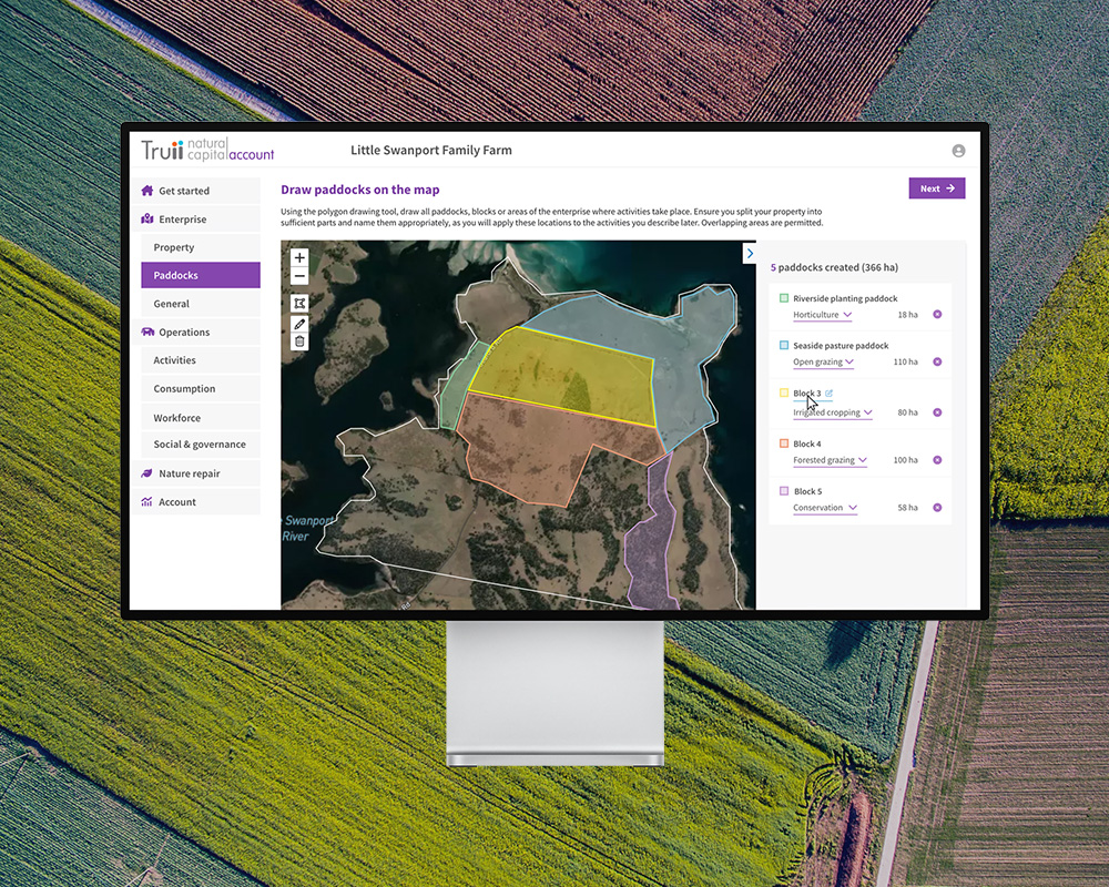 Truii's Natural Capital Account project